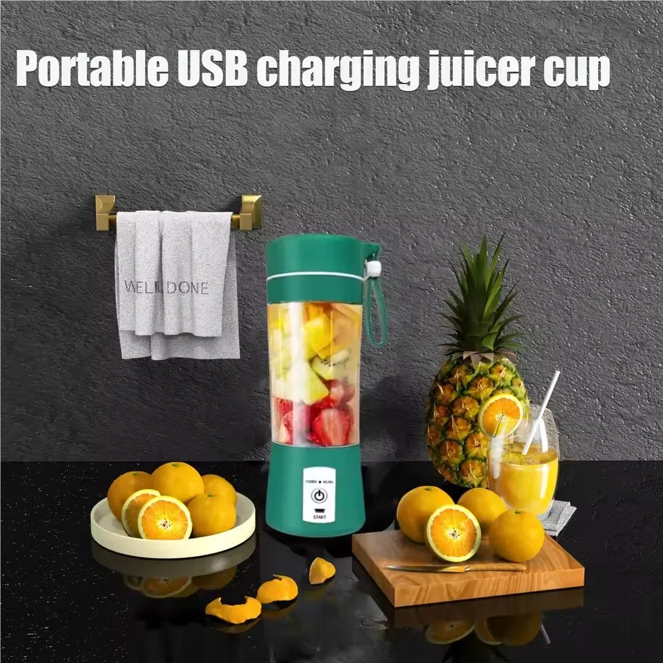 Customized Color Logo Presser Small Personal Electric Usb Mini Machine Portable Fruits Glass Blender Portable Juicer