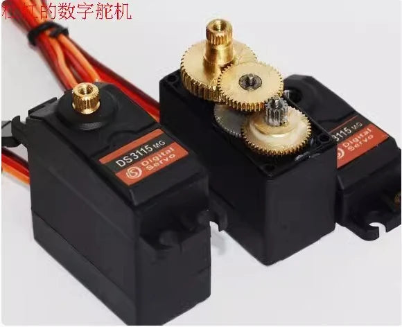 Authentic metal gear DS3115 15KG dual bearing robot servo with high torque digital servo