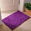 Modern Dark Green Chenille Fabric Rectangle Solid Color Bathroom Mat Waterproof Anti-Slip Stain Resistant Tufted Medium Hotel