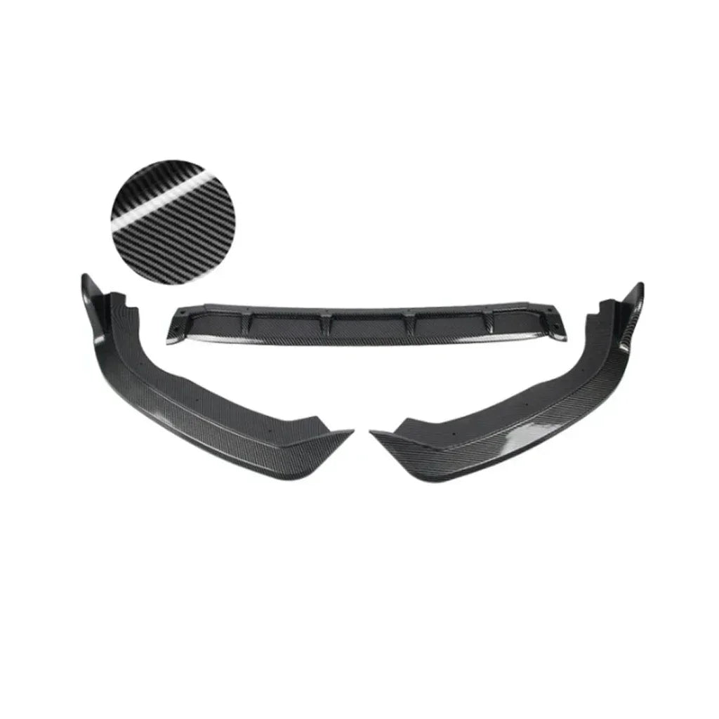 Front Bumper Lip Chin Spoiler Deflector Protector Guard Decoration Body Kit Diffuser Cover Trim for Honda Fit Jazz 2018-2020