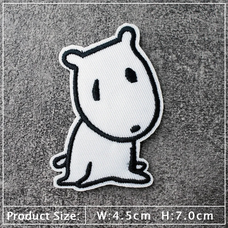 Star Dog Cat Eye Patch Embroidery Applique Ironing Sewing Supplies Decorative Badges For Clothing Accessories Zipper