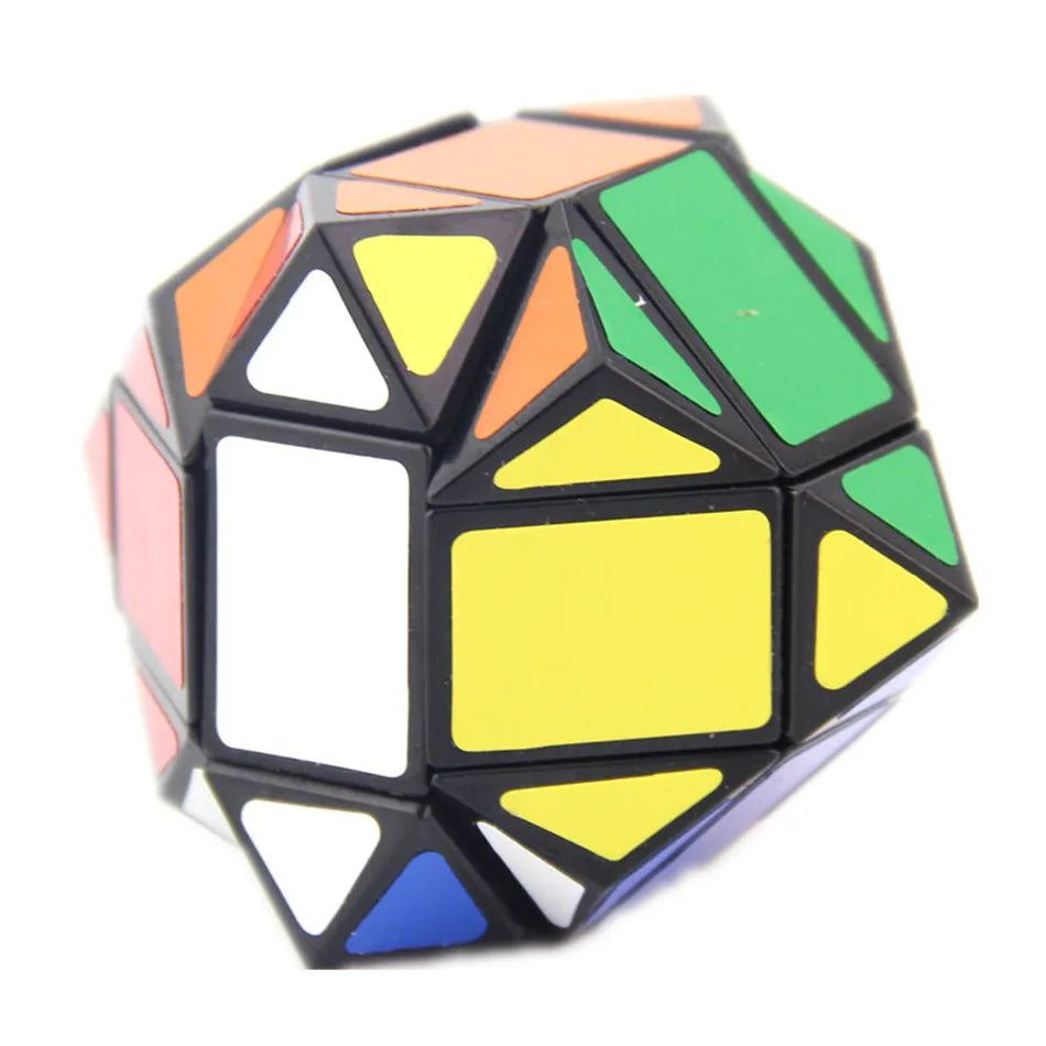 Lanlan Rhombic Dodecahedron Black PVC Sticker Educational Cubo Magico Toy Gift Idea Cubo Magico Toys for Children