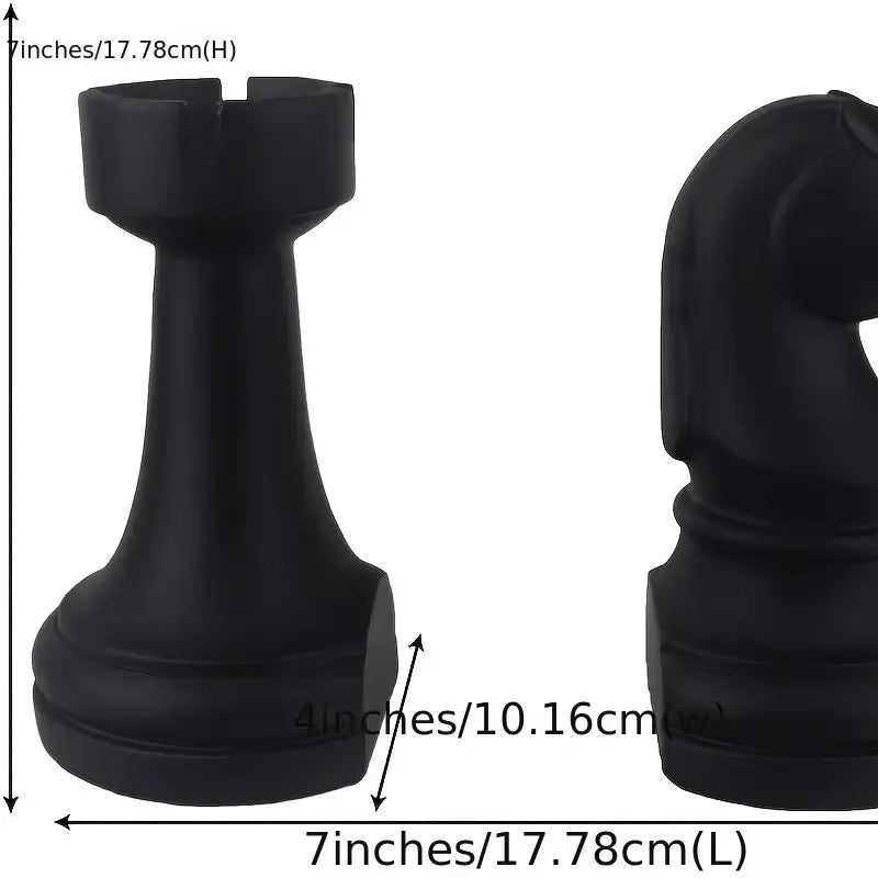 Decorative Bookends Hands Book Ends for Shelves 1 Pair Vintage Chess Bookends