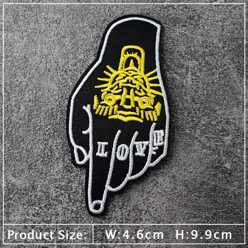 Star Dog Cat Eye Patch Embroidery Applique Ironing Sewing Supplies Decorative Badges For Clothing Accessories Zipper
