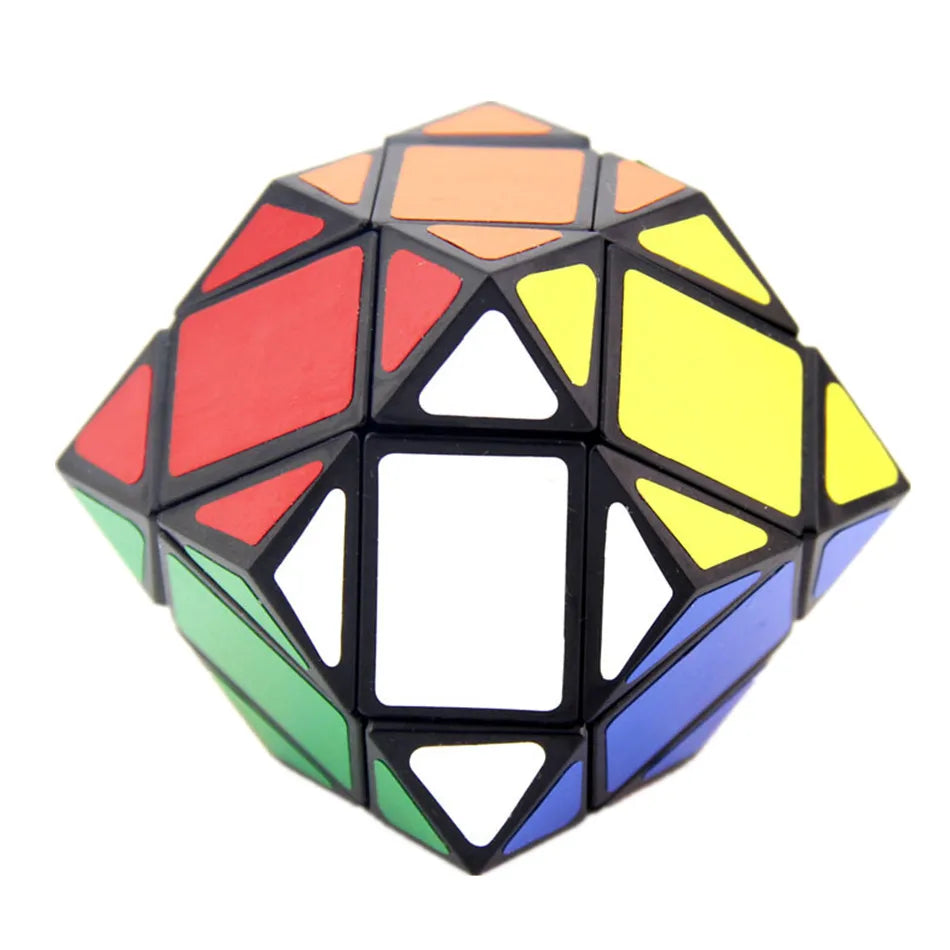 Lanlan Rhombic Dodecahedron Black PVC Sticker Educational Cubo Magico Toy Gift Idea Cubo Magico Toys for Children