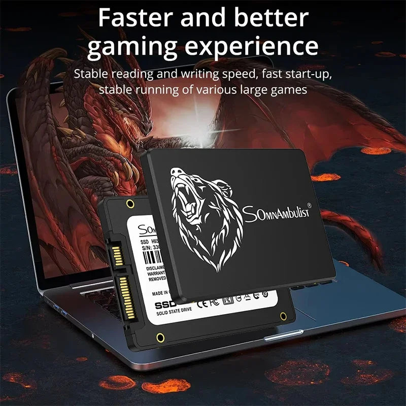 Reliable Internal 2.5'' SATA3 SomnAmbulist SSD 128GB/240GB/512GB/1TB/2TB for PC Laptop