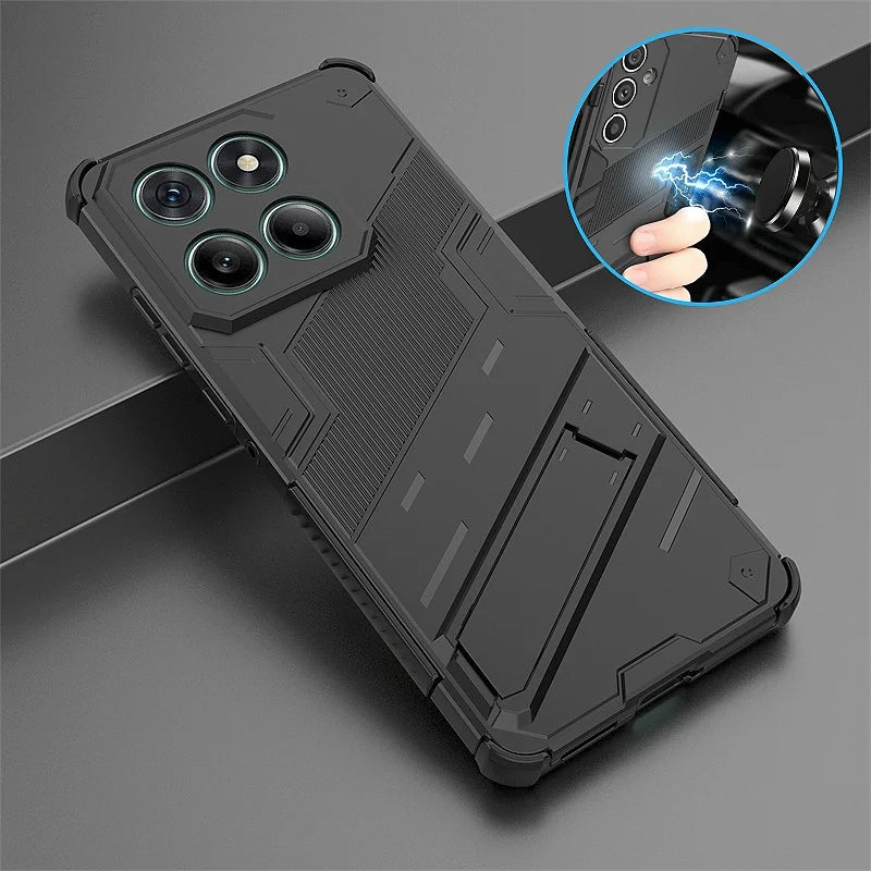 For Motorola Edge 60 Fusion 5G Case Armor Kickstand Shockproof Phone Case For Moto Edge60 Fusion Car Magnetic Holder Back Cover