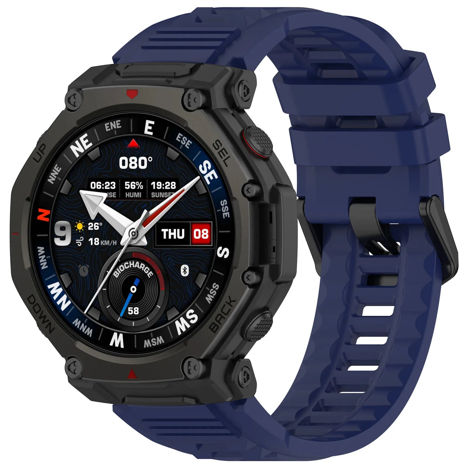 Silicone Band For Huami Amazfit T-rex 3 pro 48mm  Elastic Sport Strap For T-rex3 Pro Smartwatch Bracelet Replacement Accessories