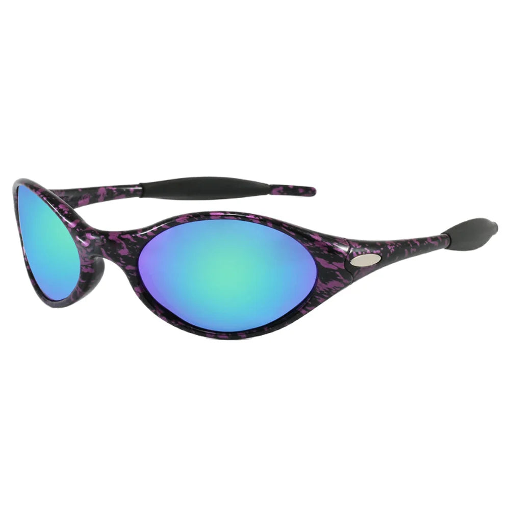 2026 Y2k Euro-american Polarized Sunglasses For Men And Women Tr Retro Oval Round Frame Outdoor Cycling Driving Sunglasses.