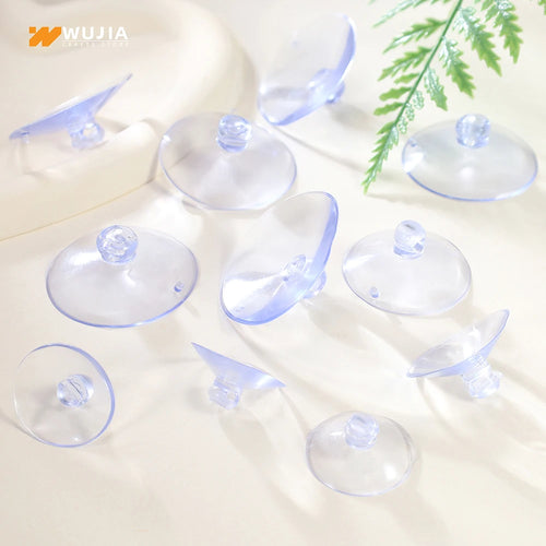 30pcs Plastic Clear Sucker with Holes Strong Suction Cups for Glass Window Wall Hook Hanger Home Decor Kitchen Bathroom 25-40mm
