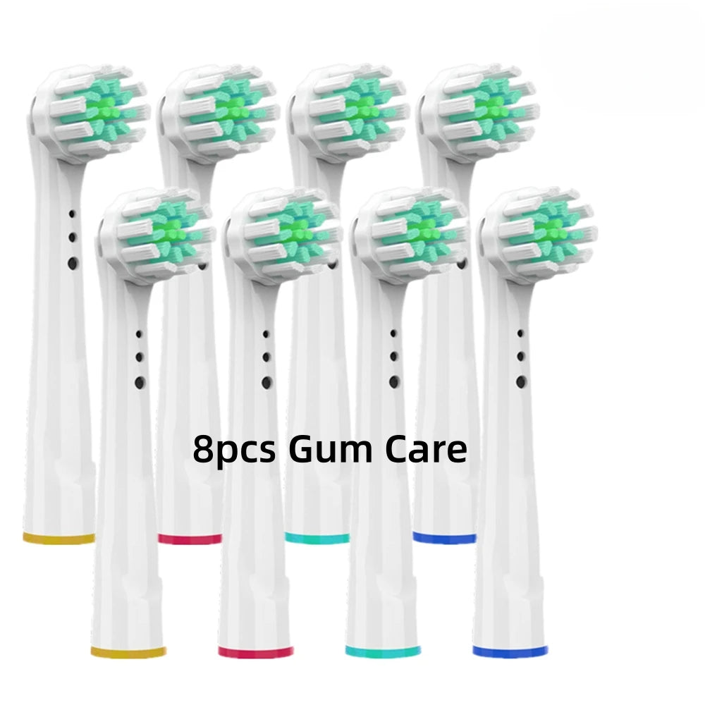 Toothbrush Replacement Heads Refill for Oral B Electric Brush Pro1000 Pro3000 Pro5000 Pro7000 Vitality Floss Action (Not for iO)