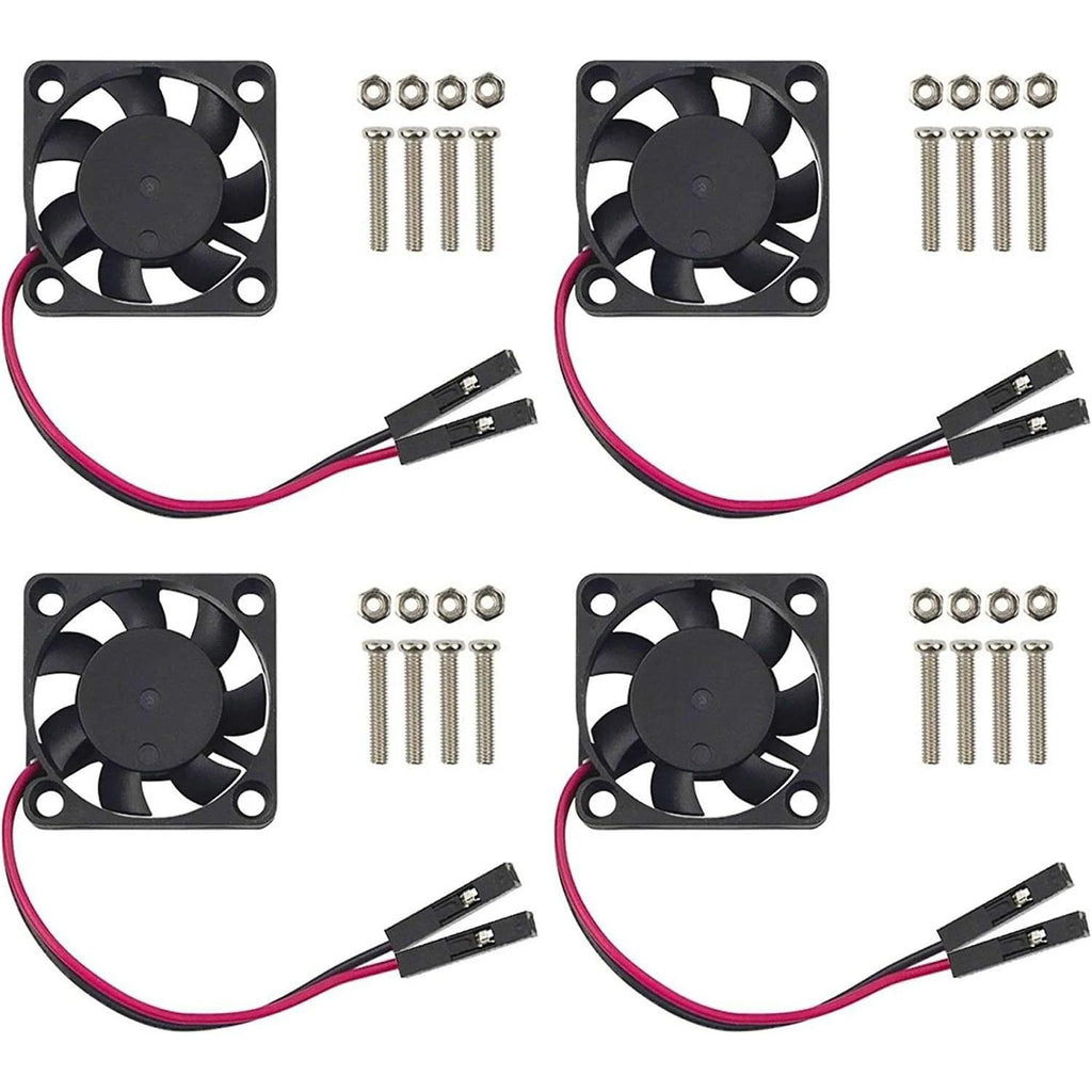 4pcs 3007 Fan for Raspberry Pi 5 30x30x7mm Cooler Fan Pi Brushless Cooling Fan 30MM 1.18in 3.3V 5V DC Quiet Fan for motor