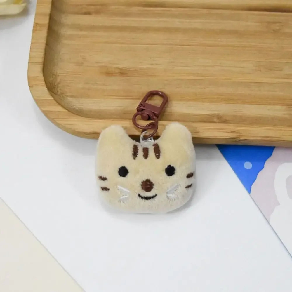 Kawaii Soft Stuffed Animal Little Cat Keychain Plush Bag Car Pendant Keychain DIY Trinket Kids Stuffed Animal Toys