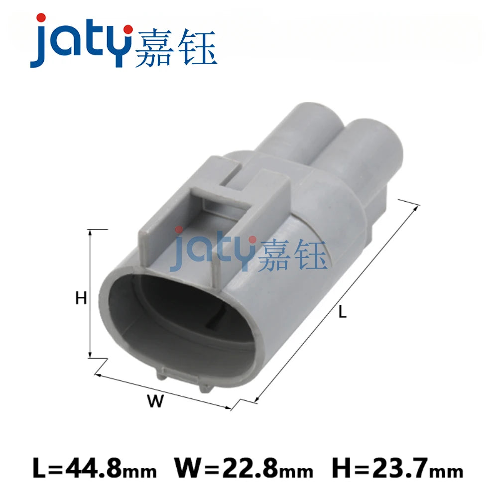 JATY 1sets DJ7021Y-4.8-11/21 RAV4 Fan Plug Male and Female Waterproof Connectors 176143-6 176146-6
