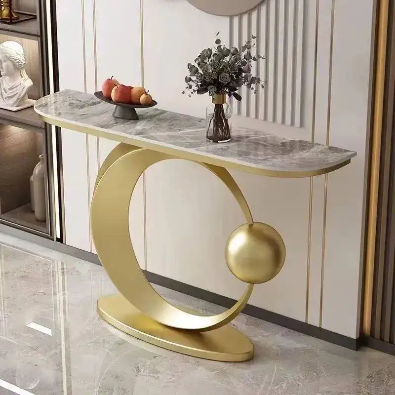 Luxury Modern Console Nordic Table Midcentry Center Lobby Console Table Hallway Entrance Wohnzimmer Tisch Living Room Furniture