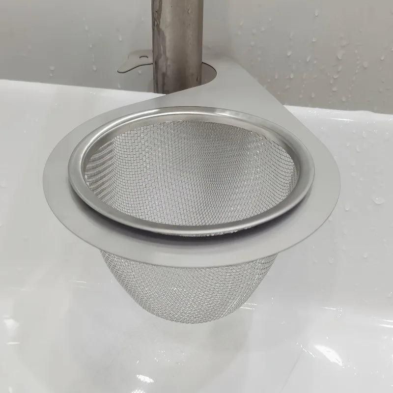 Kitchen sink dedicated swan drain basket, stainless steel hanging drain rack, dry wet separation hook, garbage filter basket
