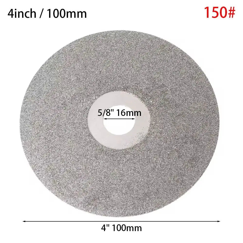 1Pcs Diamond Coated Diamond Grinding Disc 4inch 100mm 80-3000Grit Grinding Wheels Abrasive Disc Woodworking Tool