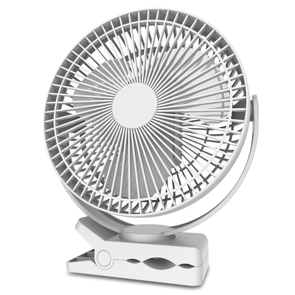USB Charging Home Room Table Wireless Electric Fan 10000mAh Battery Outdoor Travel Portable Clip Ceiling Fan 4 Speed Adjusted