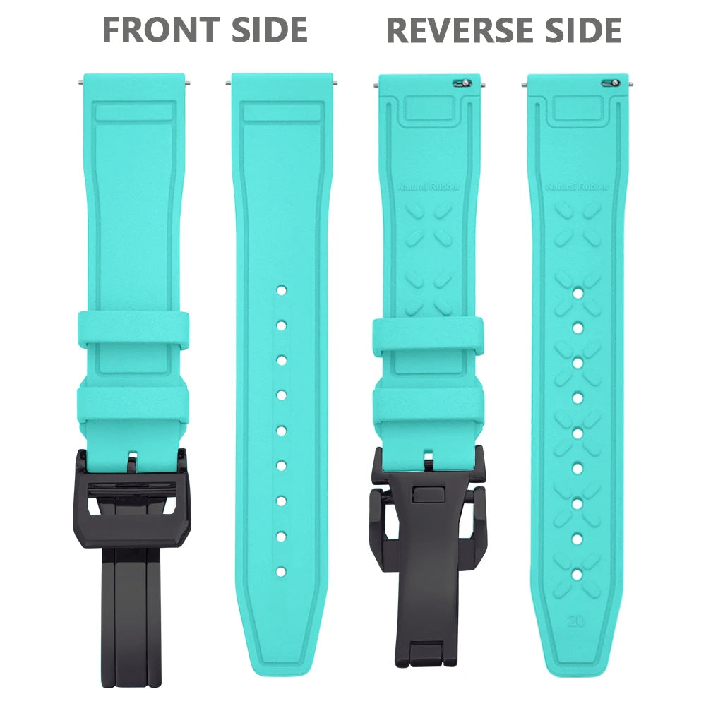 FKM Rubber Strap for IWC Big Pilot Mark Portugieser TOP GUN 20mm21mm 22mm Quick Release Strap Diving Sport Butterfly Buckle Band