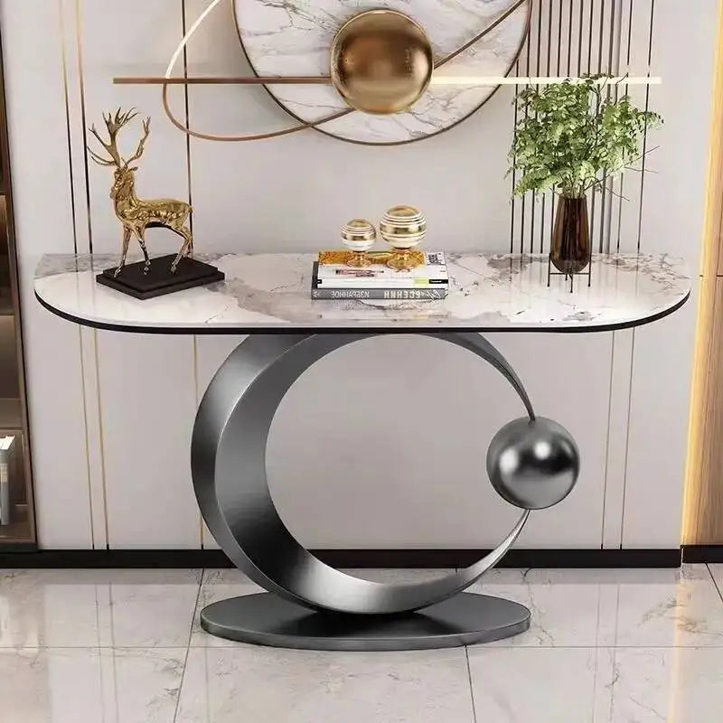 Luxury Modern Console Nordic Table Midcentry Center Lobby Console Table Hallway Entrance Wohnzimmer Tisch Living Room Furniture