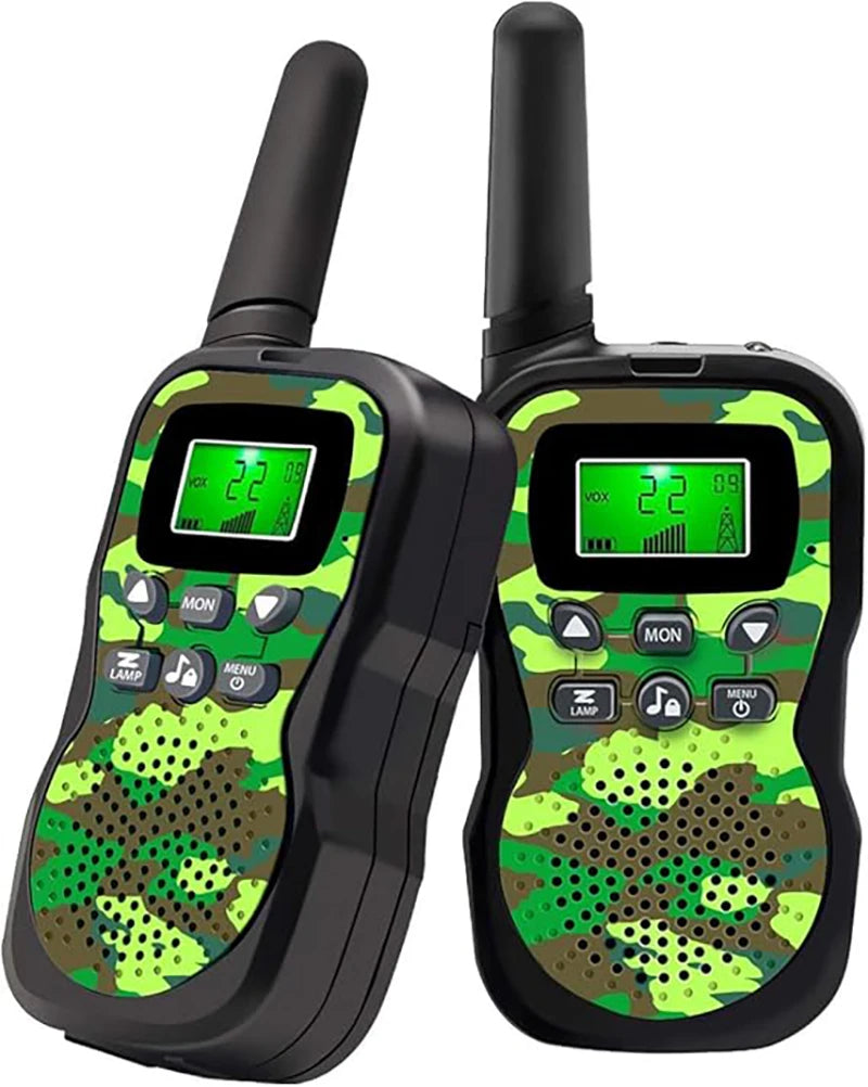 Kids Walkie Talkies with Flashlight and LCD Screen,3 Miles Range Walkie Talkies for Kids Outside Adventures Camping Hiking