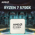 AMD Ryzen 7 5700X 3.4GHz R7 5700X 8-Core 16-Thread L3=32M Processor 65W Socket AM4 7NM DDR4 NEW but No Fan