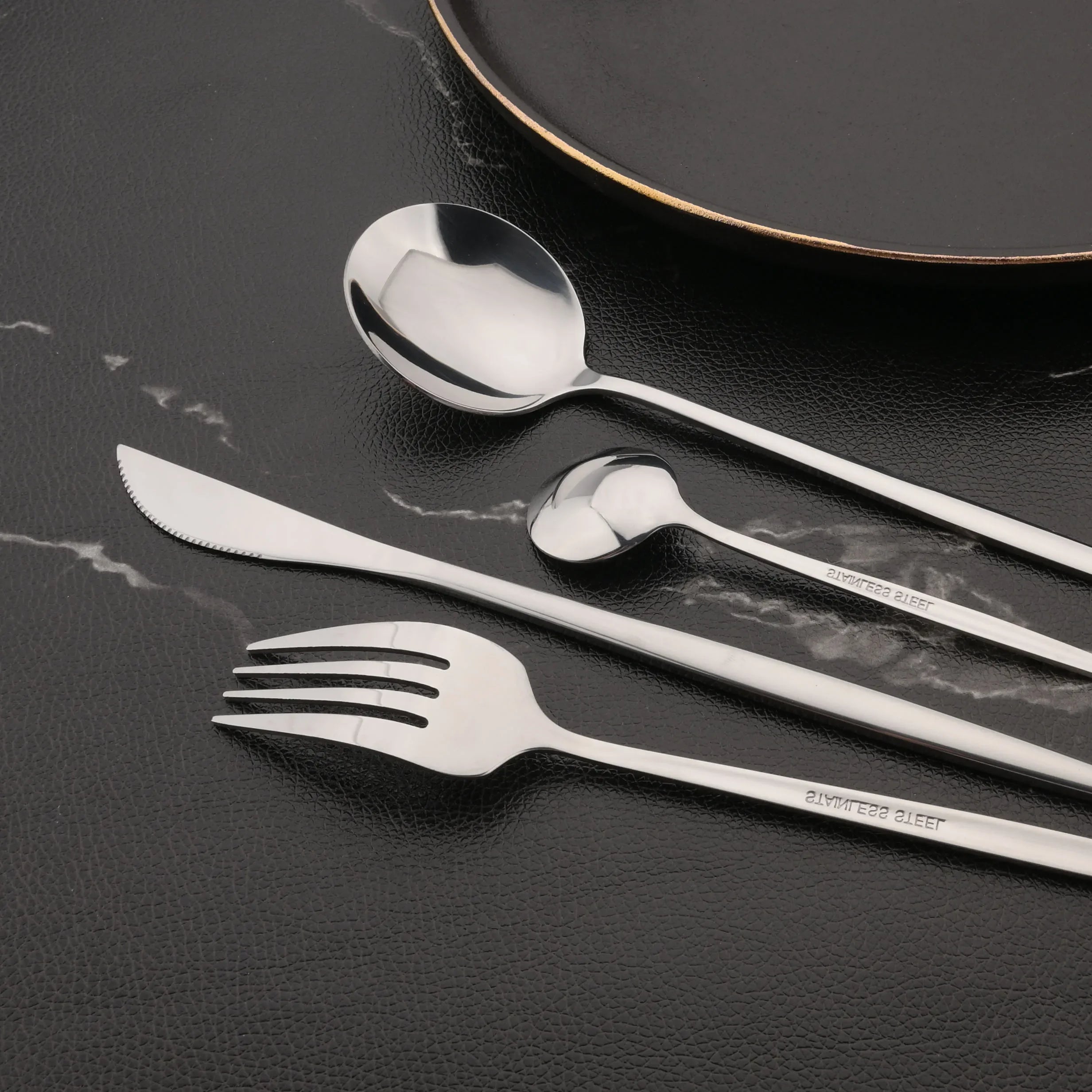 6Pcs Mirror Dinner Forks Cutlery Gold Stainless Steel Fork Flatware Kitchen Silverware Western Dinnerware Restaurant Fork Set