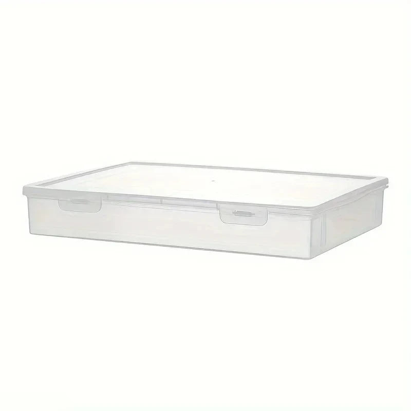 Large Capacity Transparent Pencil CasePlastic Stationery Storage Box for Notebook Sketch Marker Colored Pencils