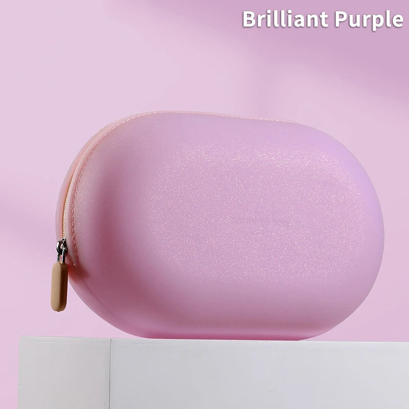 Portable Large Capacity Silicone Cosmetic Bag Waterproof Soft Moisture-proof Storage Wash Bag For Home Travel