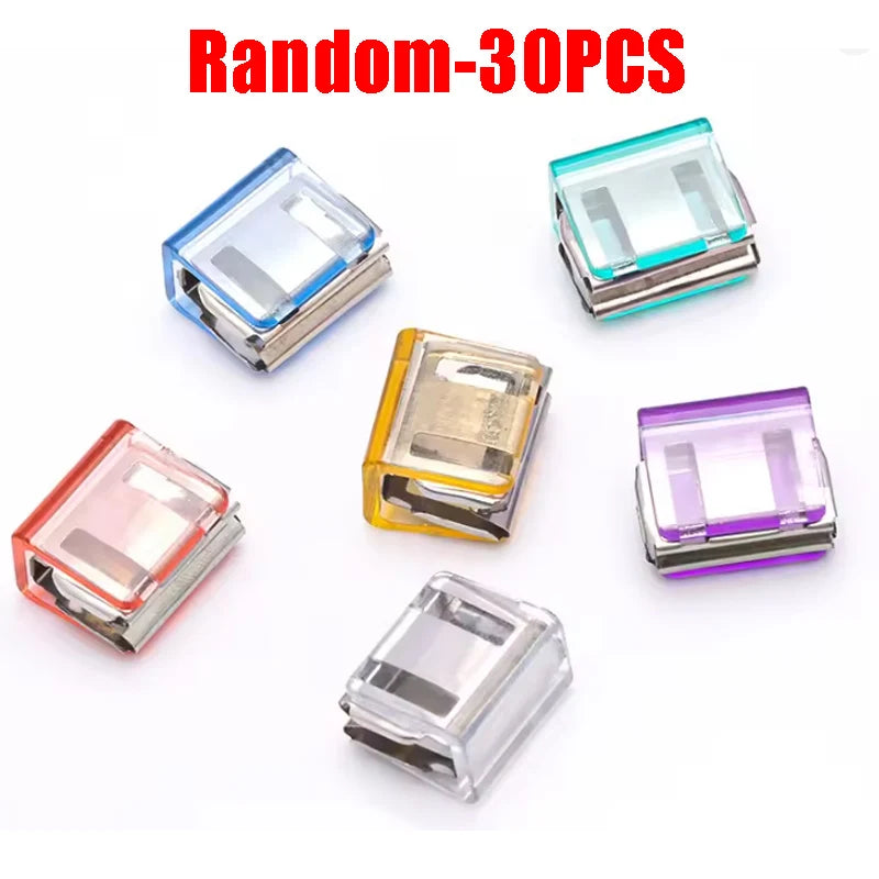 Creative Push Clip for File Organization Test Paper Storage Classification Folder Binder Sturdy Sliding Clip for Documents Books