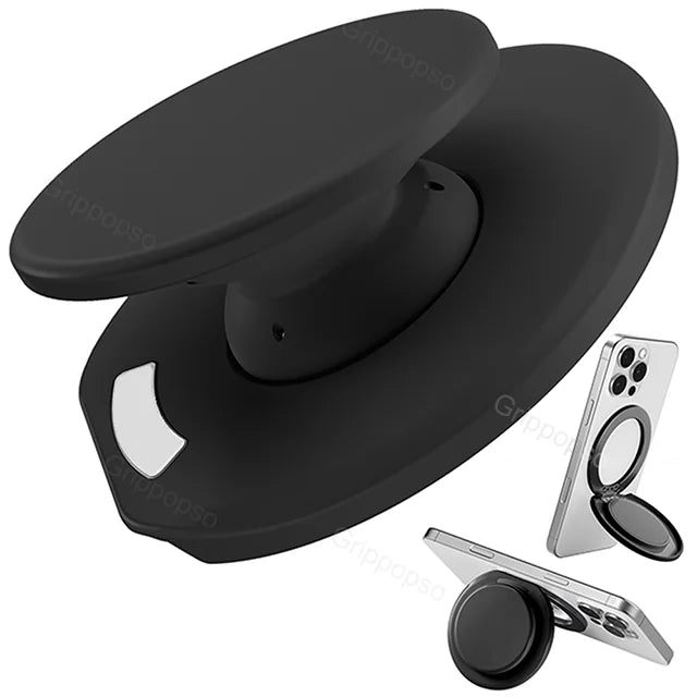 Grippopso for MagSafe Phone Grip with Built-in Phone Stand Adjustable Kickstand for Portrait or Landscape Strong Magnetic Holder