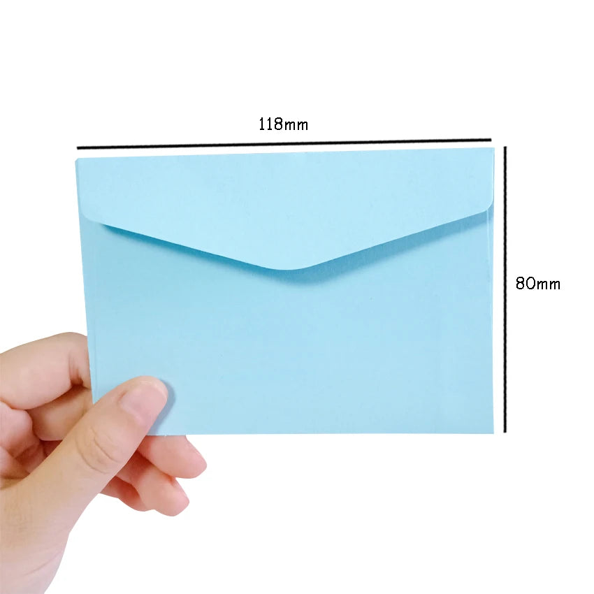 50pcs/lot  Candy color mini envelopes DIY Multifunction Craft Paper Envelope For Letter Paper Postcards School Material
