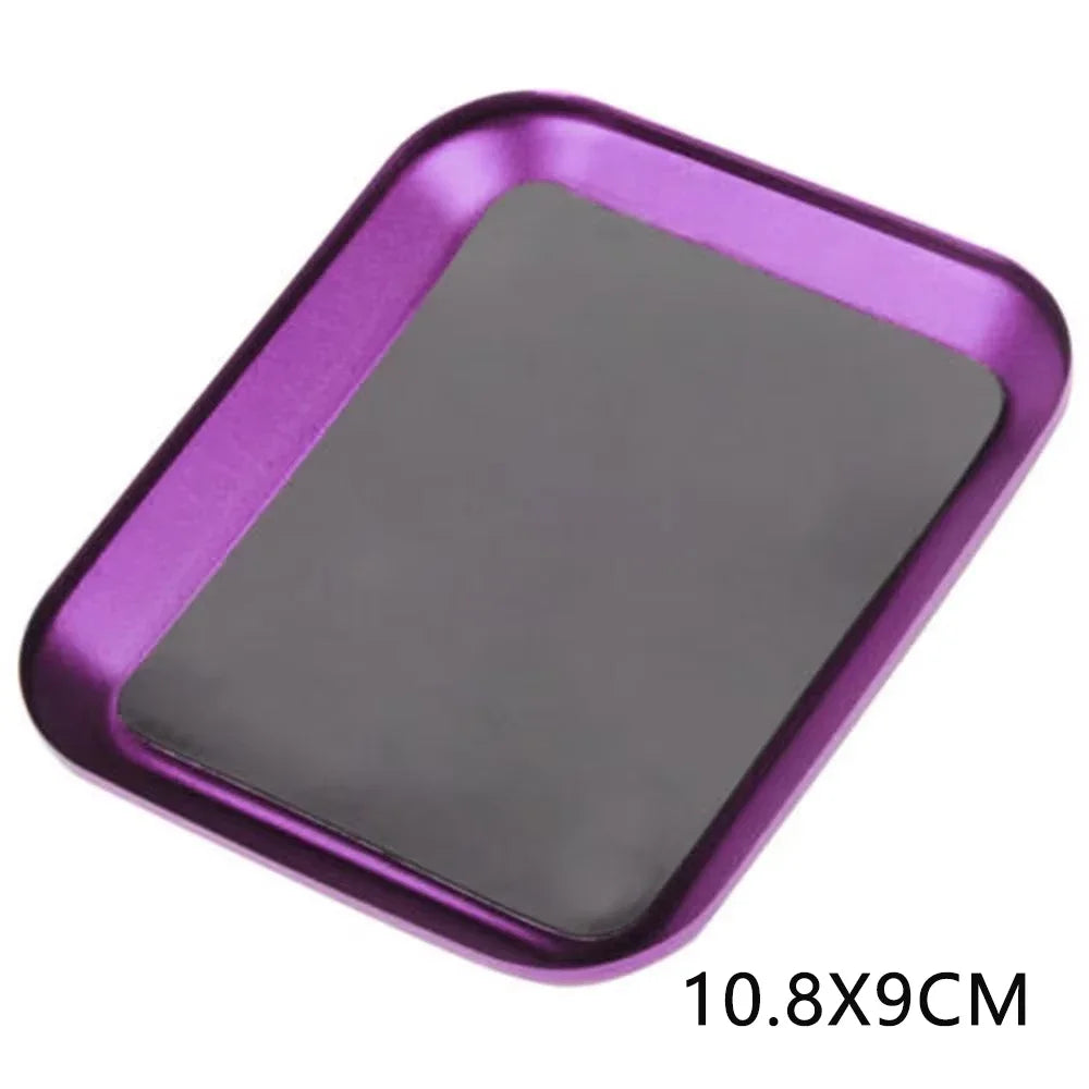 RS 989811mm CNC Aluminium Magnetic Screw Tray Nut Gasket Storage Tray for RC Car Boat Airplane Model