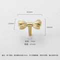 Pure Copper Furniture Handle Drawer Knob Solid Bow Shape Cabinet Door Cupboard Wardrobe Handles Door Pulls Hardware Diy