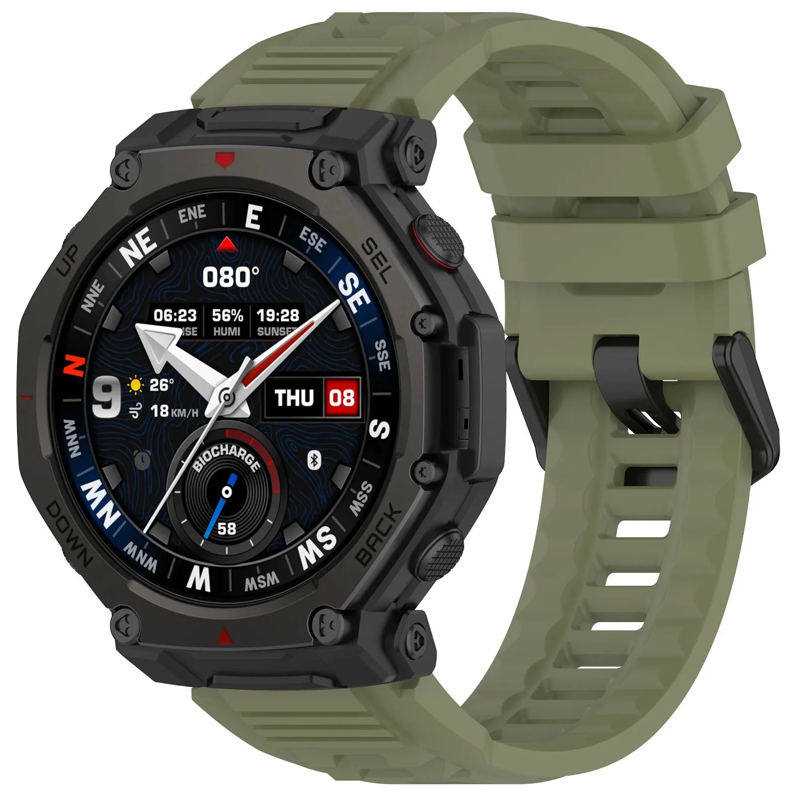 Silicone Band For Huami Amazfit T-rex 3 pro 48mm  Elastic Sport Strap For T-rex3 Pro Smartwatch Bracelet Replacement Accessories