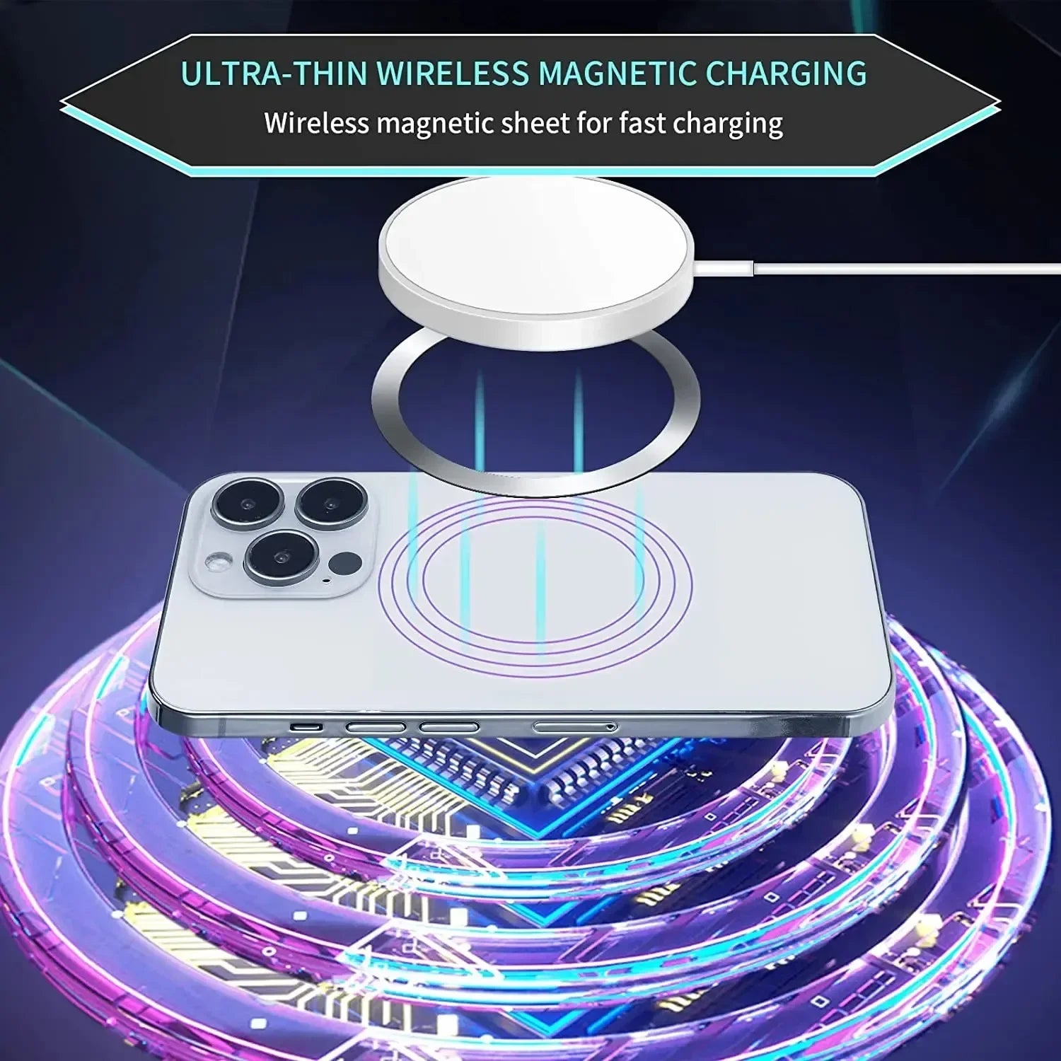 Universal Mobile Phone Metal Plate for Magsafe Stainless Steel Iron Sheet for Magnetic Holder Sticker Patch for iPhone 17 16 Pro