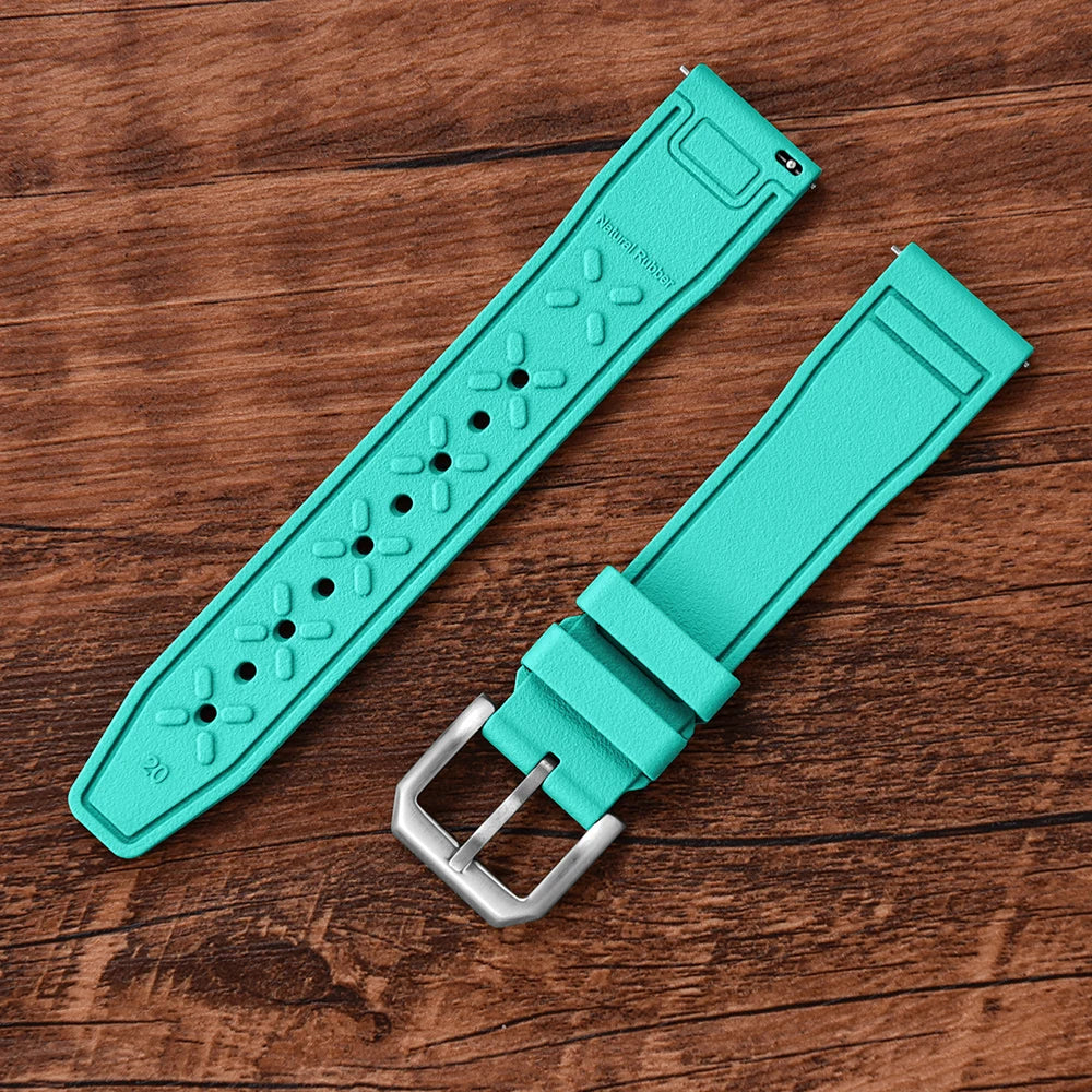 FKM Rubber Strap for IWC Big Pilot Mark Portugieser TOP GUN 20mm21mm 22mm Quick Release Strap Diving Sport Butterfly Buckle Band