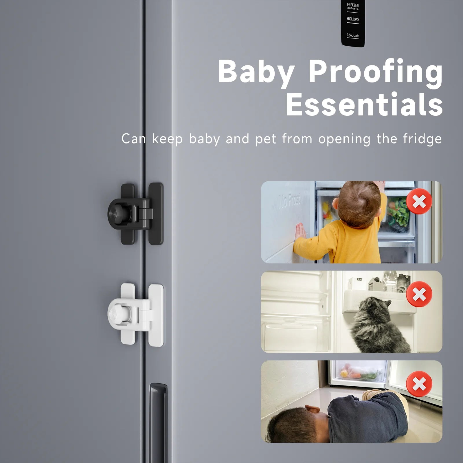 Child Safety Fridge lock Single-Door Refrigerator Door Stopper Baby Protection Kids Safety Care Freezer Lock