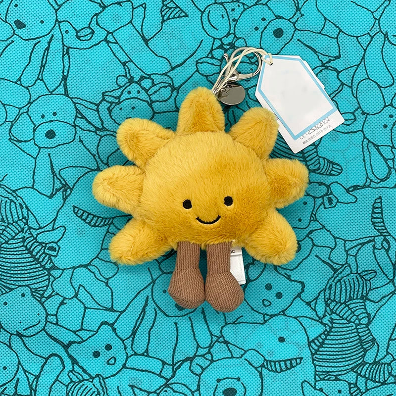 Muffin Plush Toy, Mini Cherry Charm, Jellyfish Plush Toy, Watermelon, Sunflower, JC Sour Pickle Bag Charm