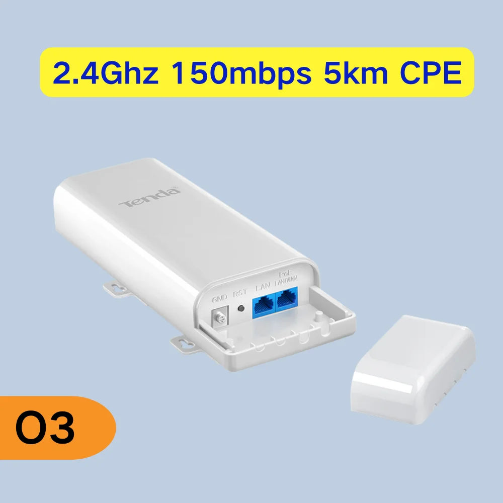 Tenda 5KM WIFI Outdoor CPE Wireless Router 5KM 2.4GHz O3 Acsses Point Outdoor WIFI CPE wifi Antenna Repeater wireless WISP CPE