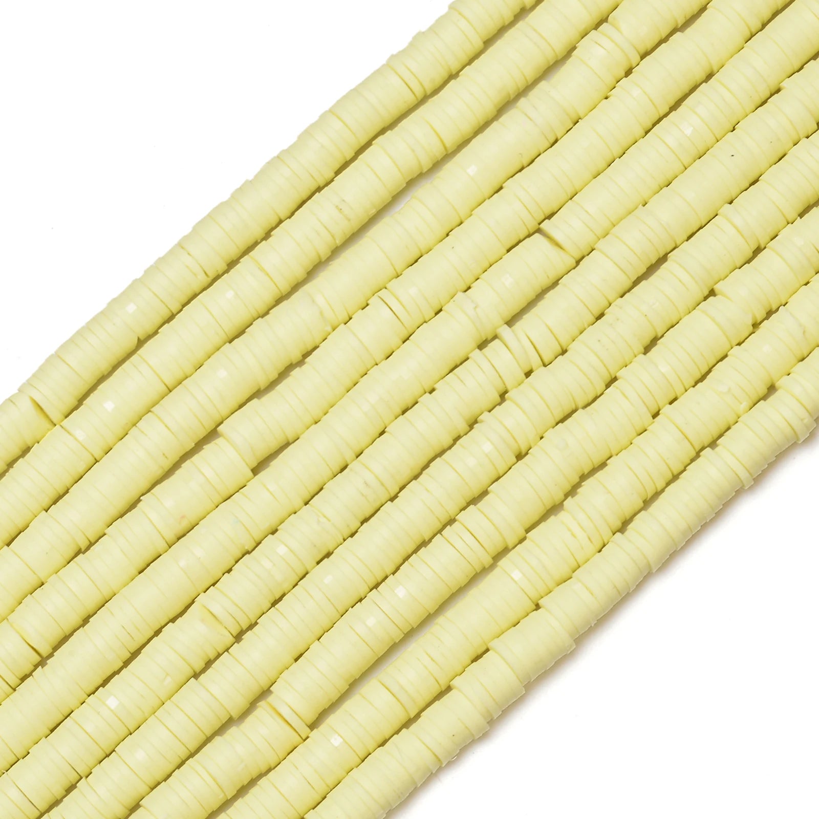 350pcs 6mm Flat Round Polymer Clay Beads Loose Spacer Beads for Jewelry Making DIY Needlework Bracelet Necklace Earrings
