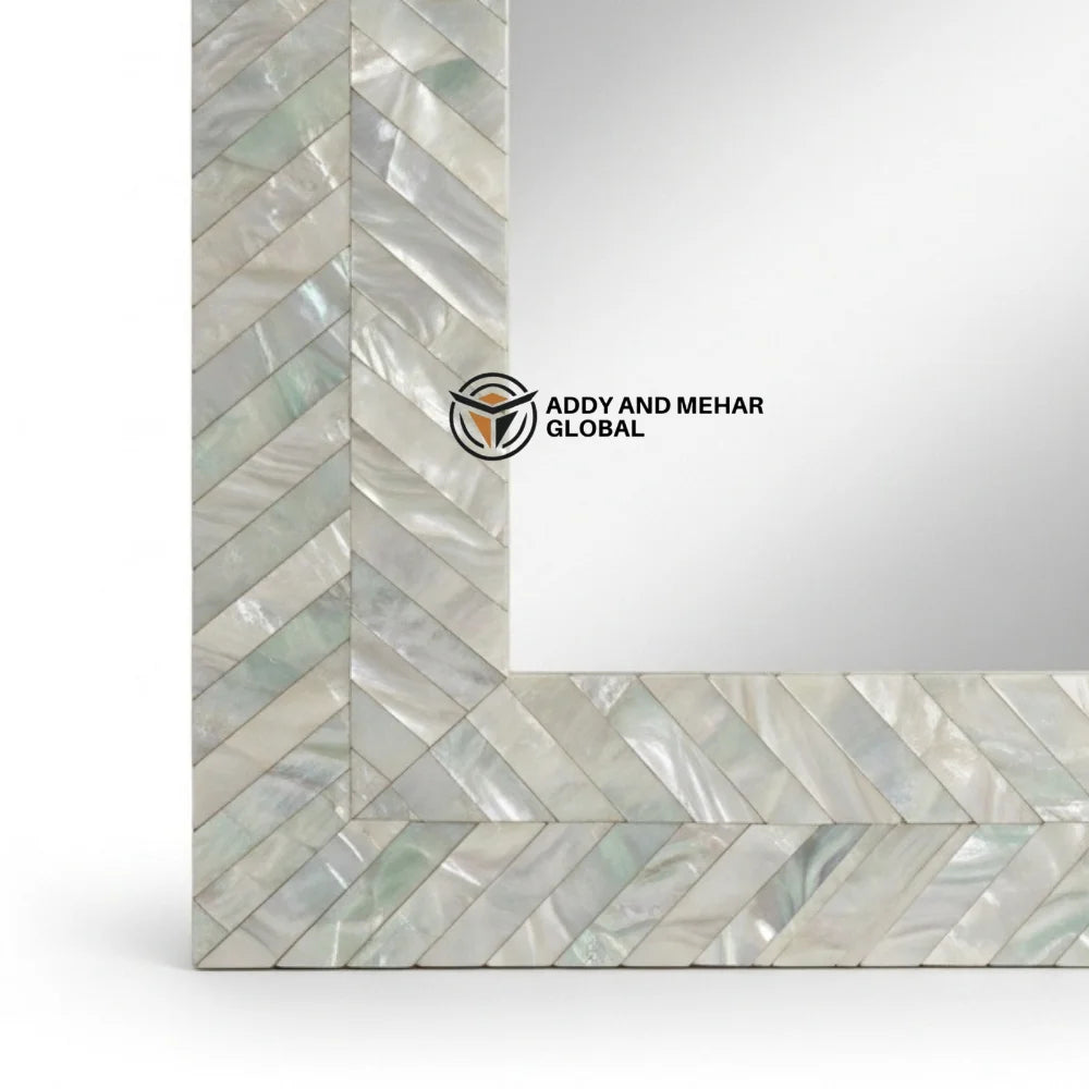 Luxury Square MDF Inlay Art Deco Handmade Eco-Friendly Framed Decorative Wall Mirror Premium Home Dcor Wedding