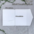 10/30pcs 132x184mm White Envelopes for Wedding Invitation Business High-grade 250g Texture Paper Stationery Supplies Storage Bag