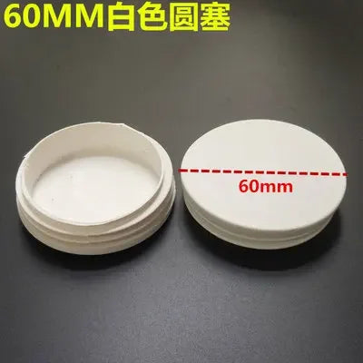 10pcs White square plastic pipe plug round cap tube end inner plug Furniture Leg Blanking hole dust cover Feet Protector  ﻿