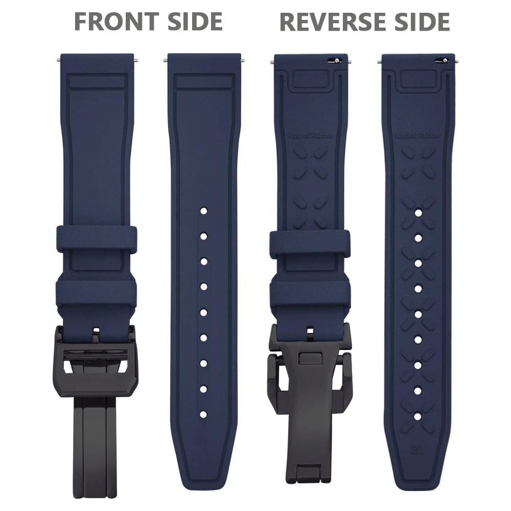 FKM Rubber Strap for IWC Big Pilot Mark Portugieser TOP GUN 20mm21mm 22mm Quick Release Strap Diving Sport Butterfly Buckle Band