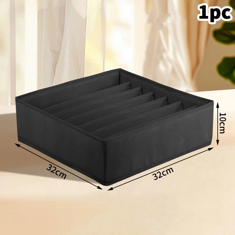 〔White〕Drawer Underwear Socks Bra Storage Box Clothes Storage Organizer Underwear Bag Wardrobe Box Cabinet Drawer Organizer