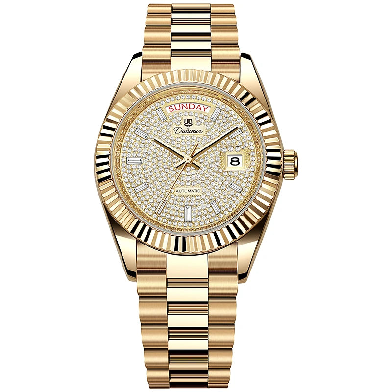 Reloj Hombre Business Style Men Mechanical Wristwatch 41MM Luxury  Automatic Watch For Men Relogios 6075