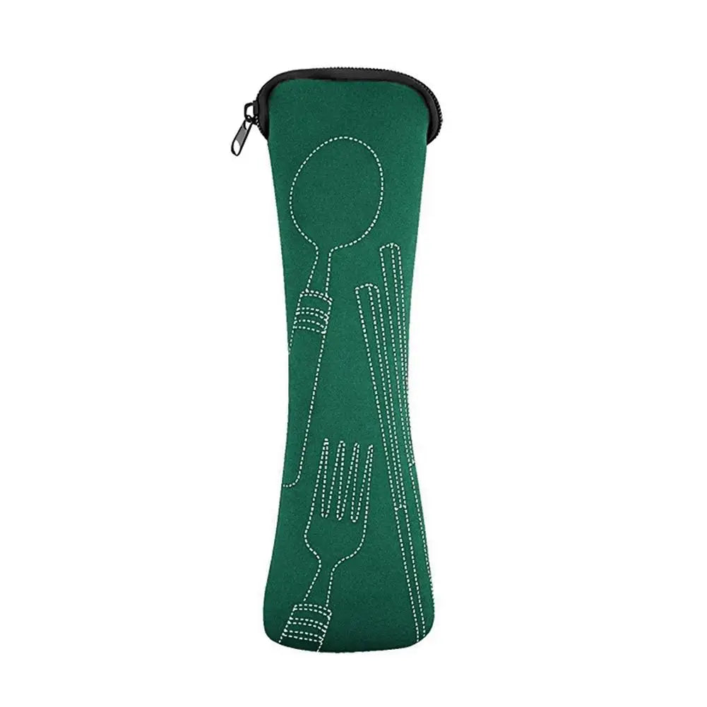 Cutlery Storage Bag Travel Fork Spoon Chopsticks Stainless Steel Cutlery With Case Pouch Fork Spoon Chopstick Case