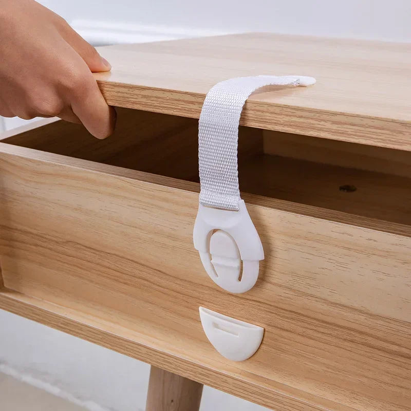 Children Safety Cabinet Lock Baby Security Protection Drawer Door Cabinet Locks Plastic Protection Kids Safety Door Lock Straps