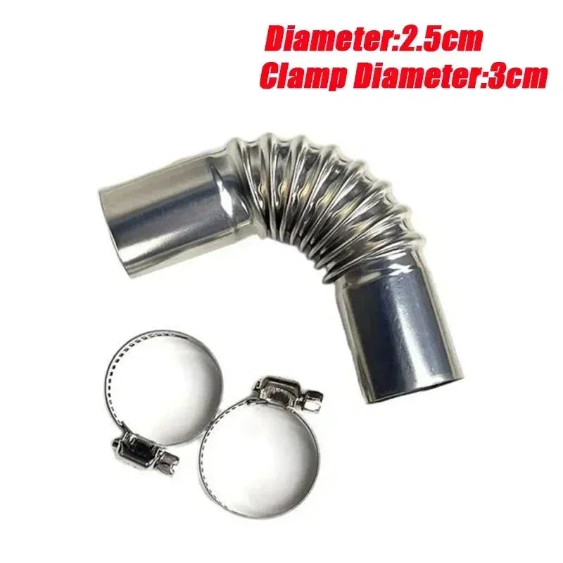 2.5cmDiameter Exhaust Pipe 60/300cm Long Parking Heater Exhaust Pipe Air Heater Exhaust Pipe Suitable for Webasto Parking Heater